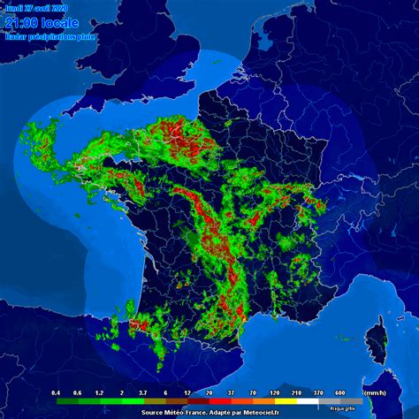 radar de la pluie.